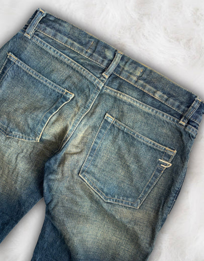 Diesel Vintage Super Low-Waisted Straight Leg Jeans