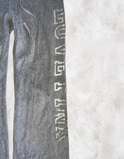 Victoria’s Secret PINK Grey Velour 2 Piece Tracksuit