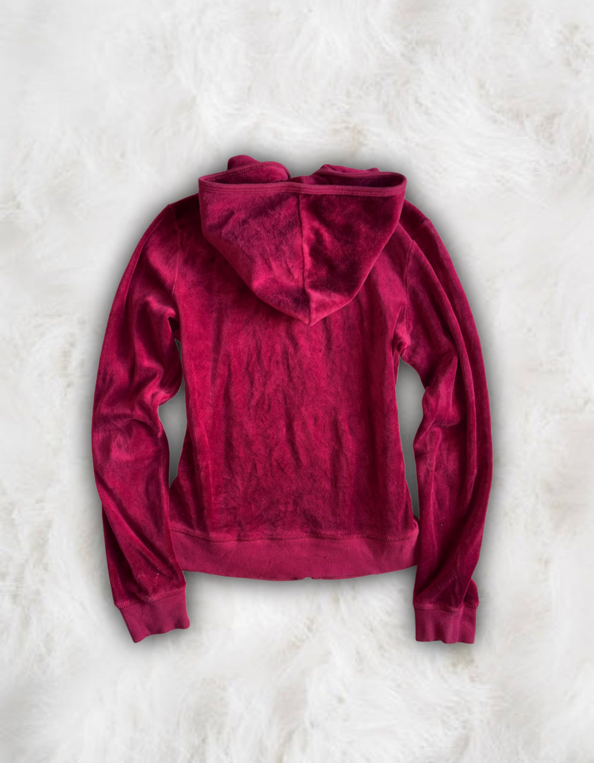 Juicy Couture Original Label Ruby Red Velour Jacket
