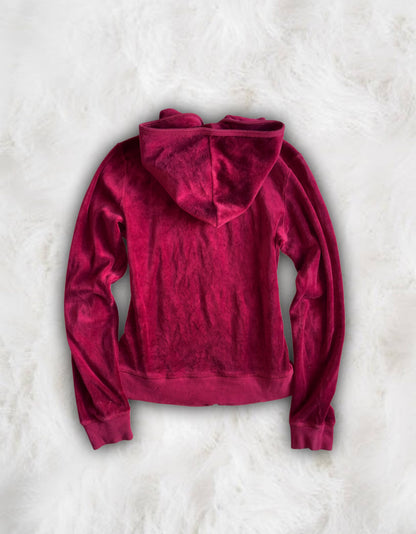 Juicy Couture Original Label Ruby Red Velour Jacket
