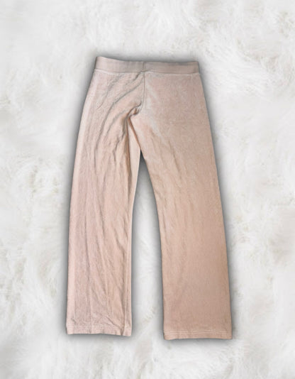 Juicy Couture Very Unique Peachy Nude Velour 2 Piece Tracksuit
