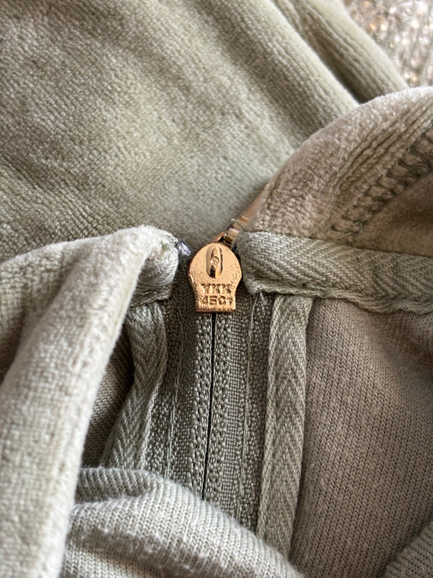 Juicy Couture Sage Green Velour 2 Piece Tracksuit