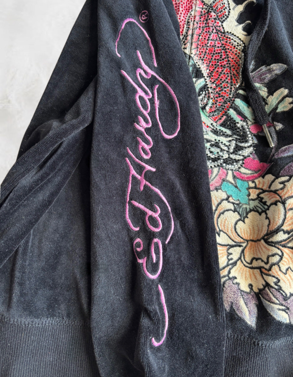 Ed Hardy Vintage 90s Japanese Koi Fish Hoodie