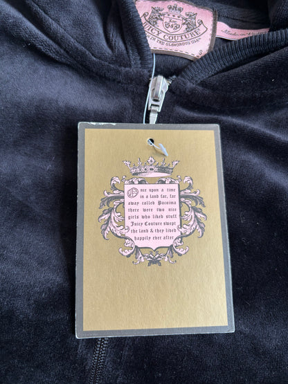 Juicy Couture Deadstock Black Velour 2 Piece Tracksuit