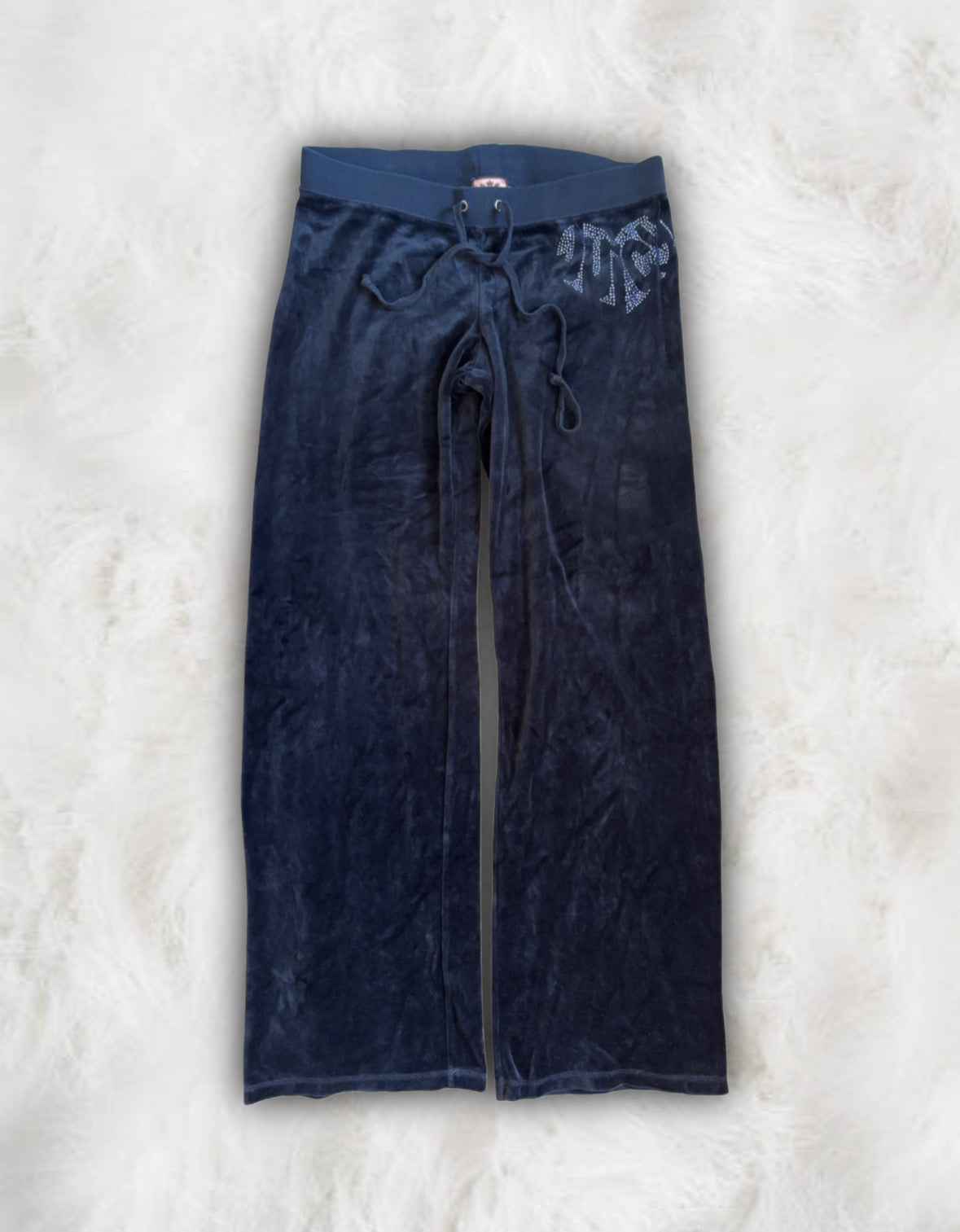 Juicy Couture Navy Velour 2 Piece Tracksuit