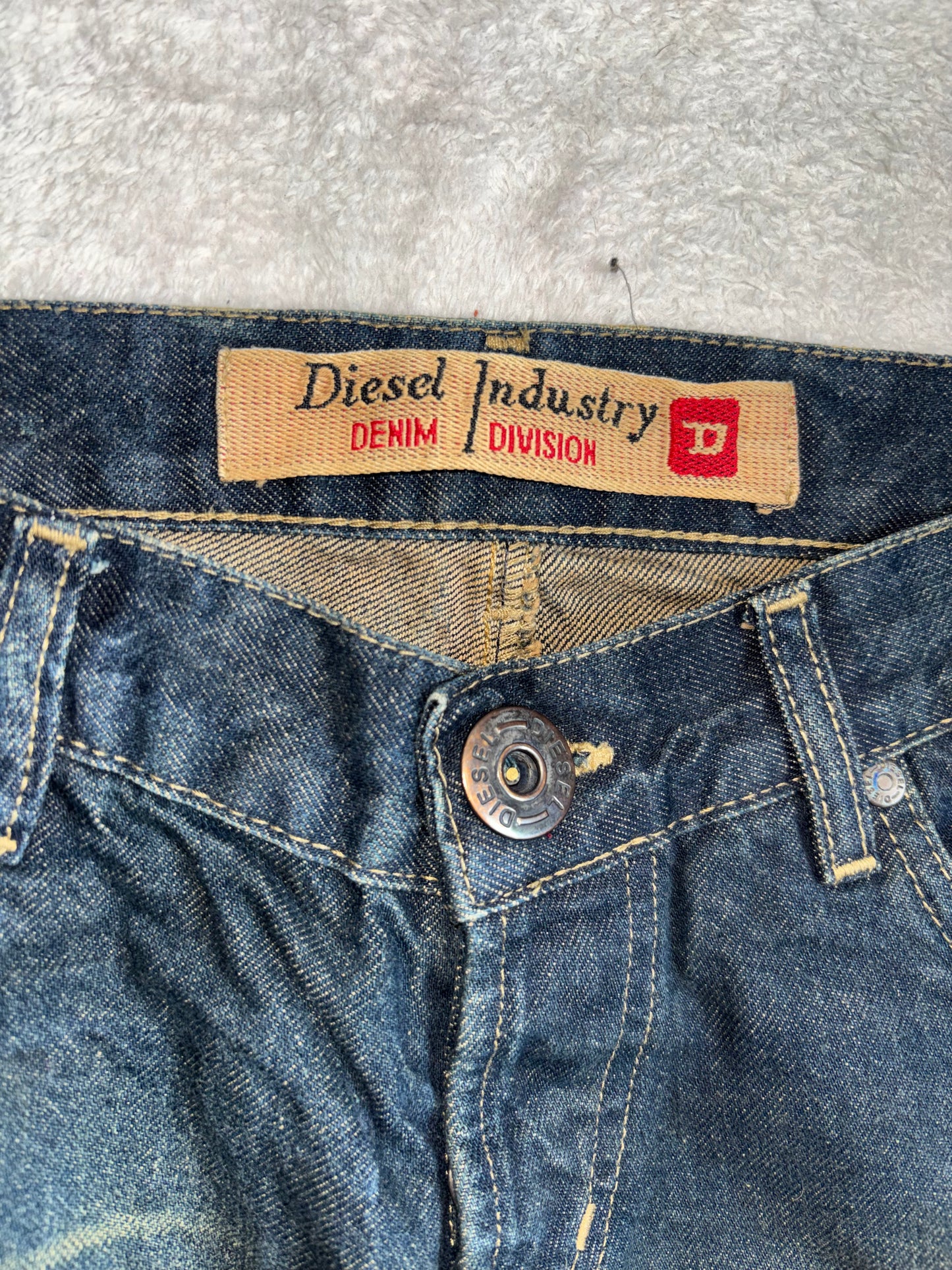 Diesel Vintage Super Low-Waisted Straight Leg Jeans