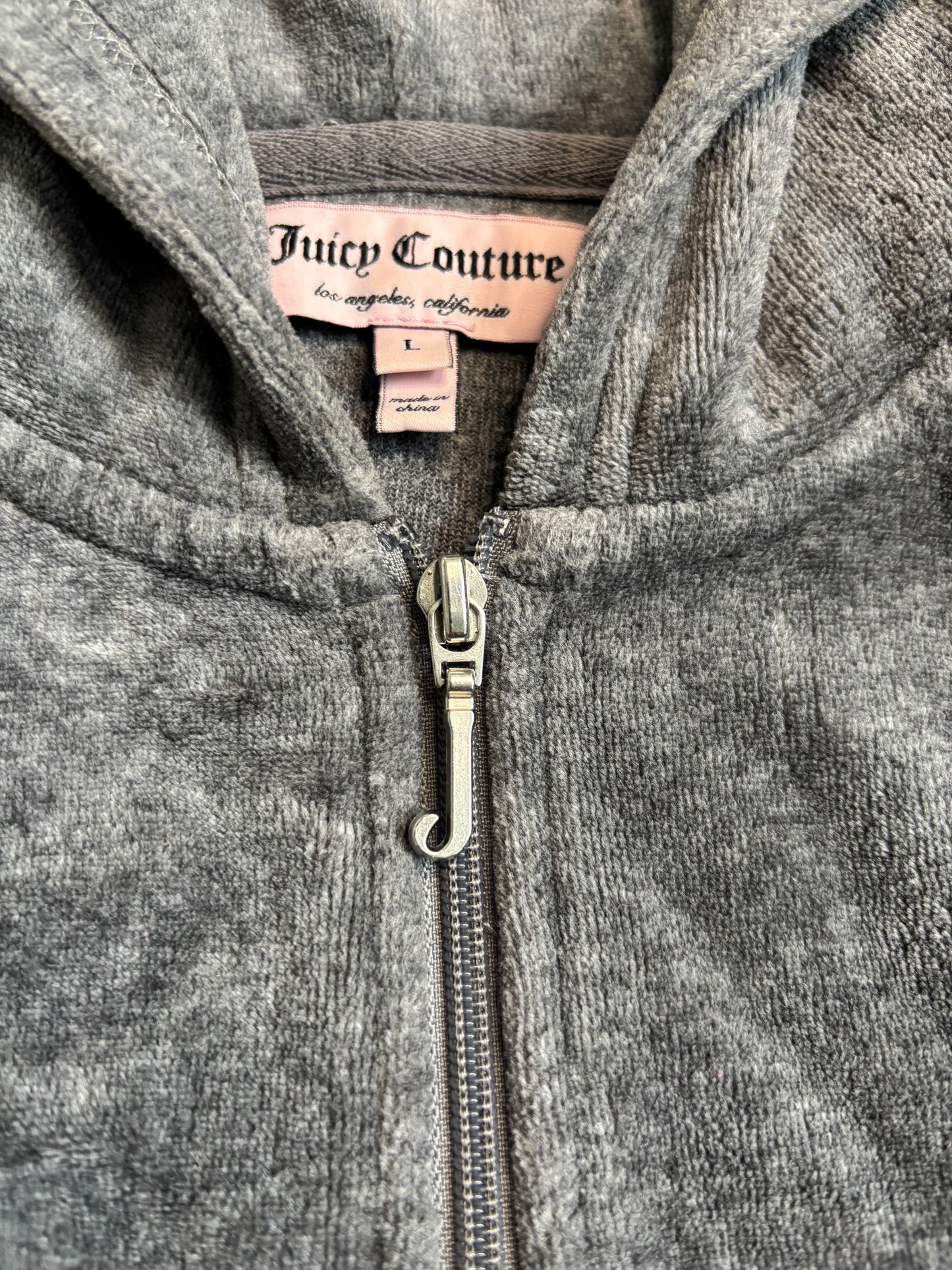 Juicy Couture Grey Velour 2 Piece Tracksuit