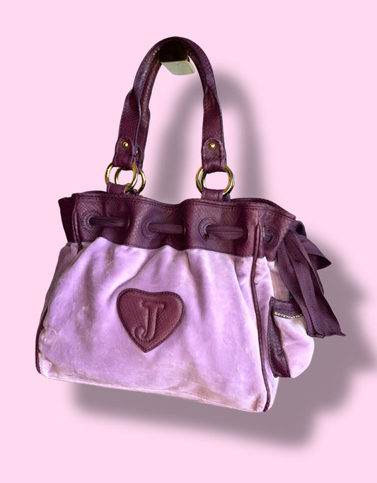 Juicy Couture y2k Lilac Daydreamer With Rhinestone & Tassel Accents RN52002