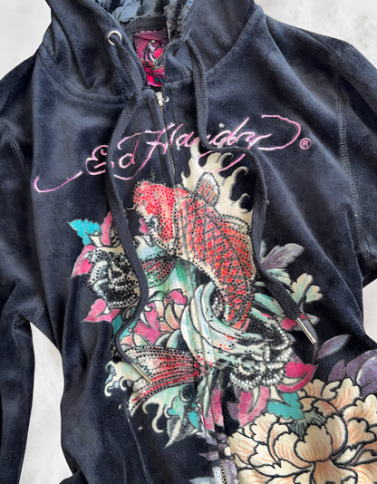 Ed Hardy Vintage 90s Japanese Koi Fish Hoodie