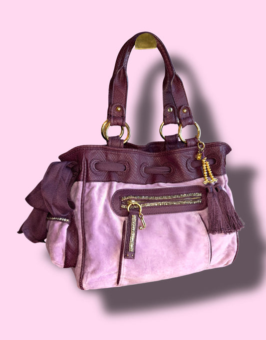 Juicy Couture y2k Lilac Daydreamer With Rhinestone & Tassel Accents RN52002