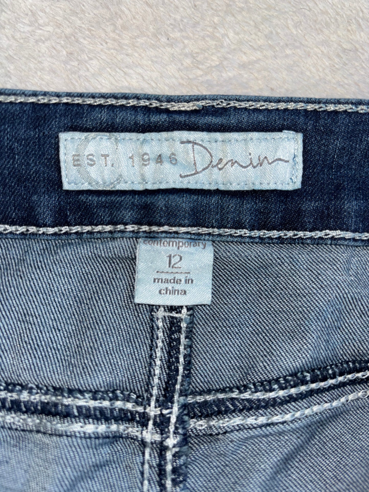 Mcbling Low-Waisted Denim Micro-Mini Skirt