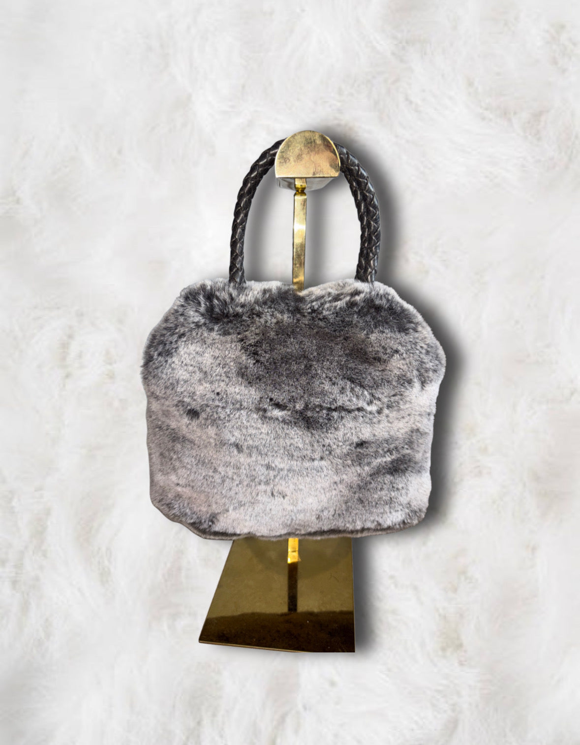 Playboy Faux Fur x Diamanté Bunny Handbag
