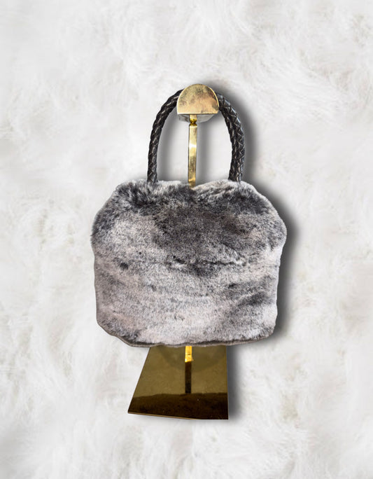 Playboy Faux Fur x Diamanté Bunny Handbag