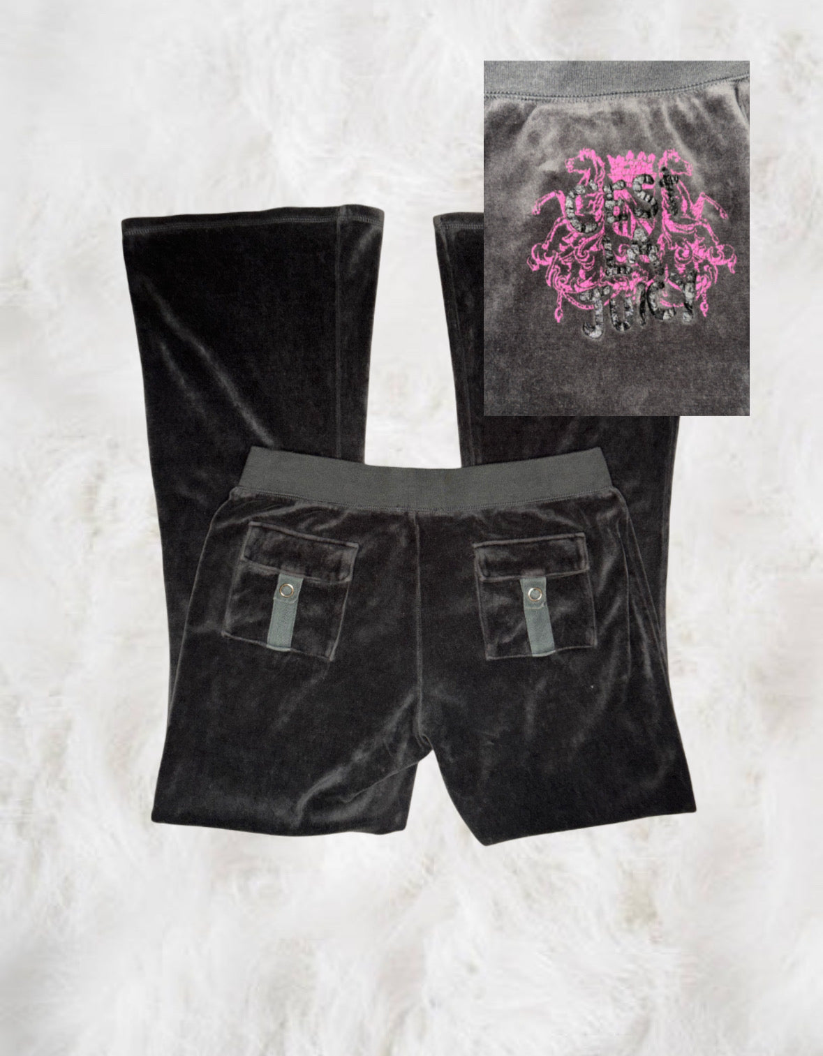 Juicy Couture Grey Velour Pants