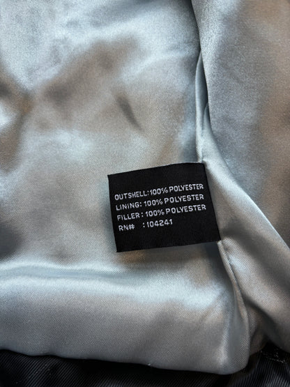 Babyphat y2k Black & Silver Satin Bomber Jacket