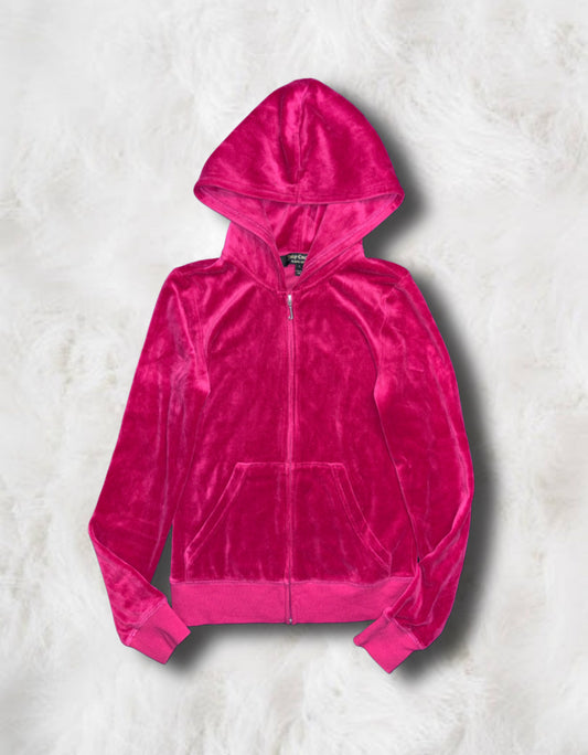 Juicy Couture Hot Pink Velour 2 Piece Tracksuit