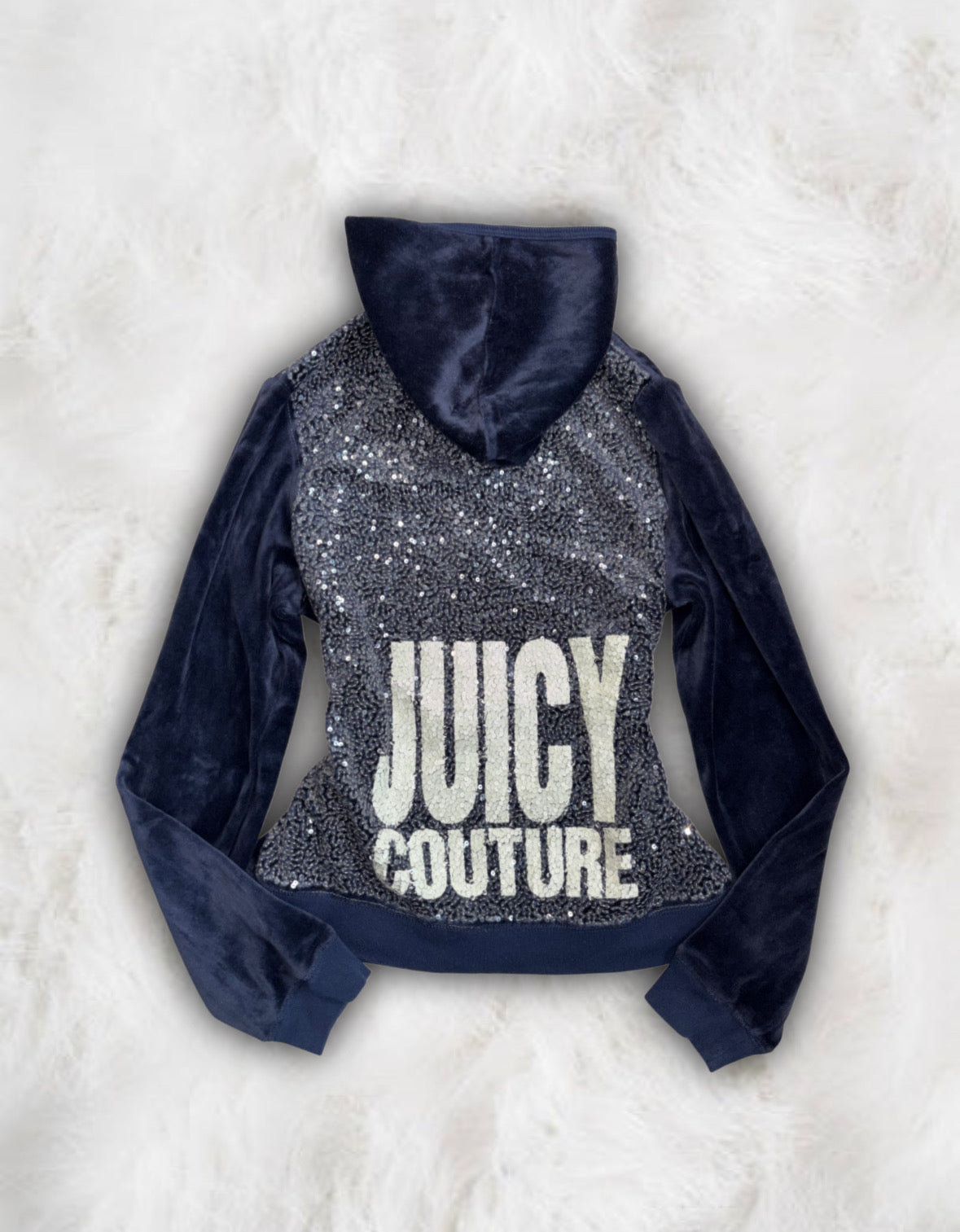 Juicy Couture Navy Velour 2 Piece Tracksuit
