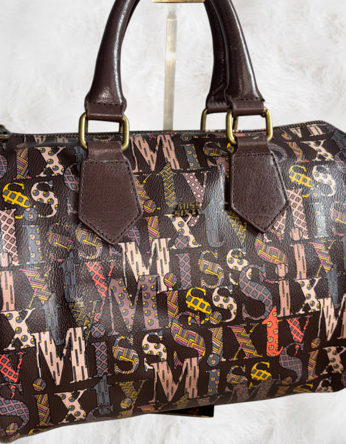 Miss Sixty Retro All Over Print Duffle Bag