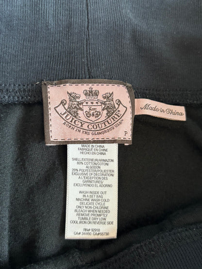 Juicy Couture Rare Black Velour 2 Piece Tracksuit