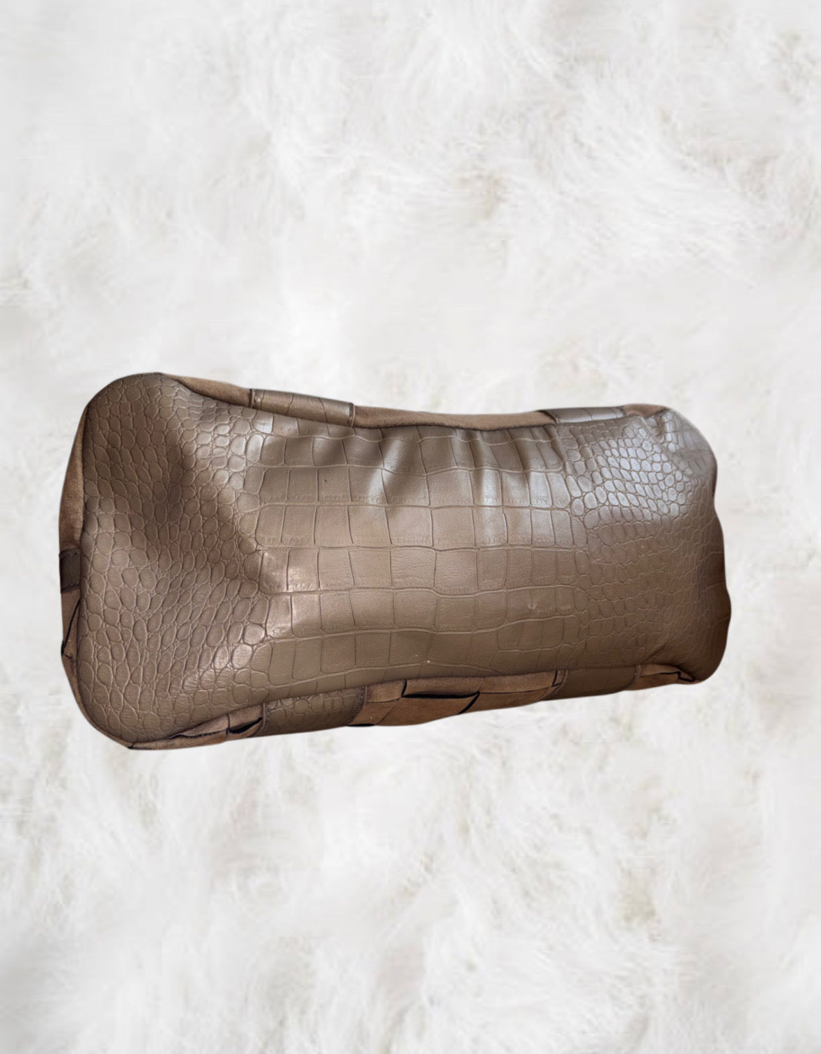 Jane Norman Suede x Faux Leather College Bag