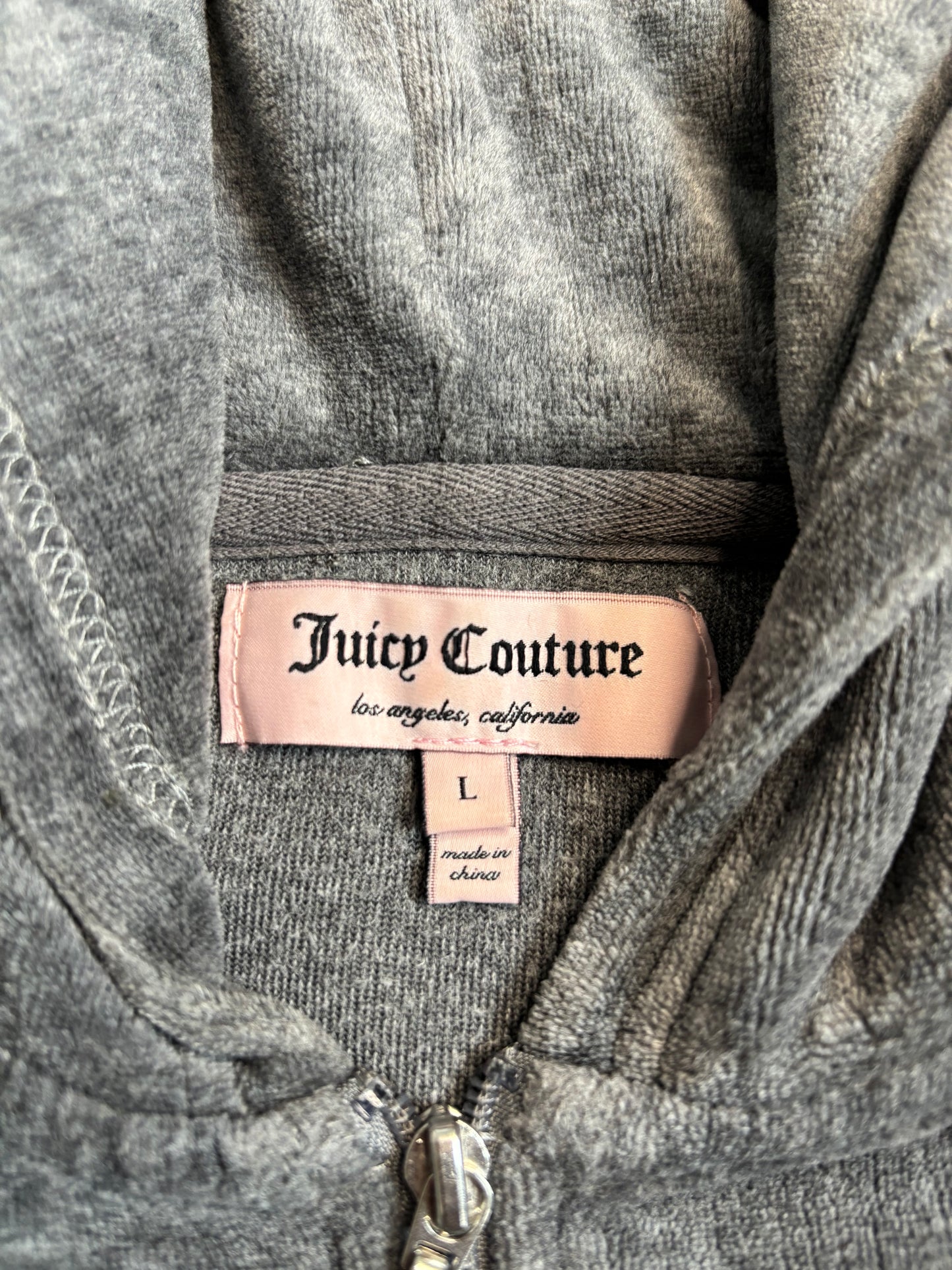 Juicy Couture Grey Velour 2 Piece Tracksuit