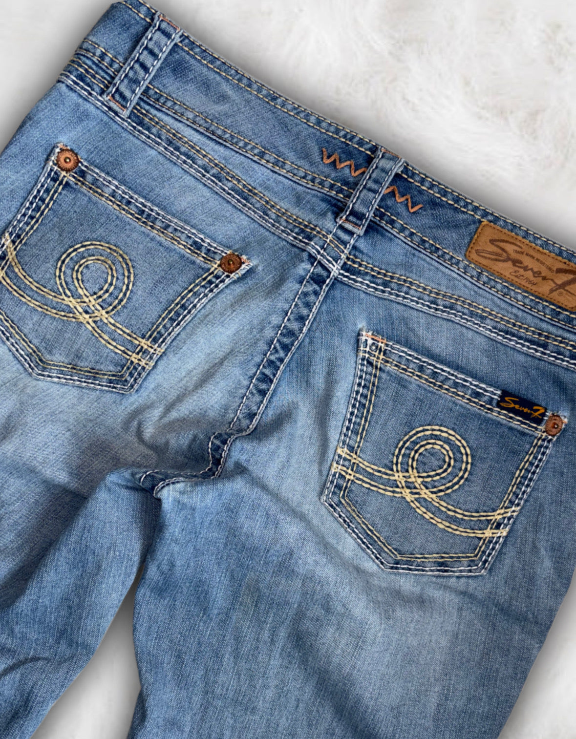 Y2K Vintage Low-Waisted Western Jeans
