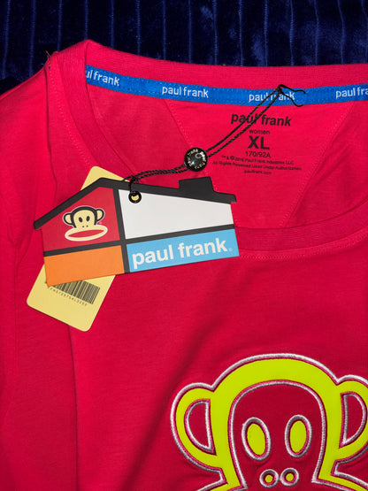 Paul Frank Coral Pink/Red T-Shirt (XL)