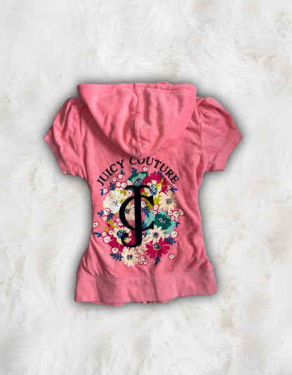 Juicy Couture Coral Pink Terry Cloth 2 Piece Short Tracksuit
