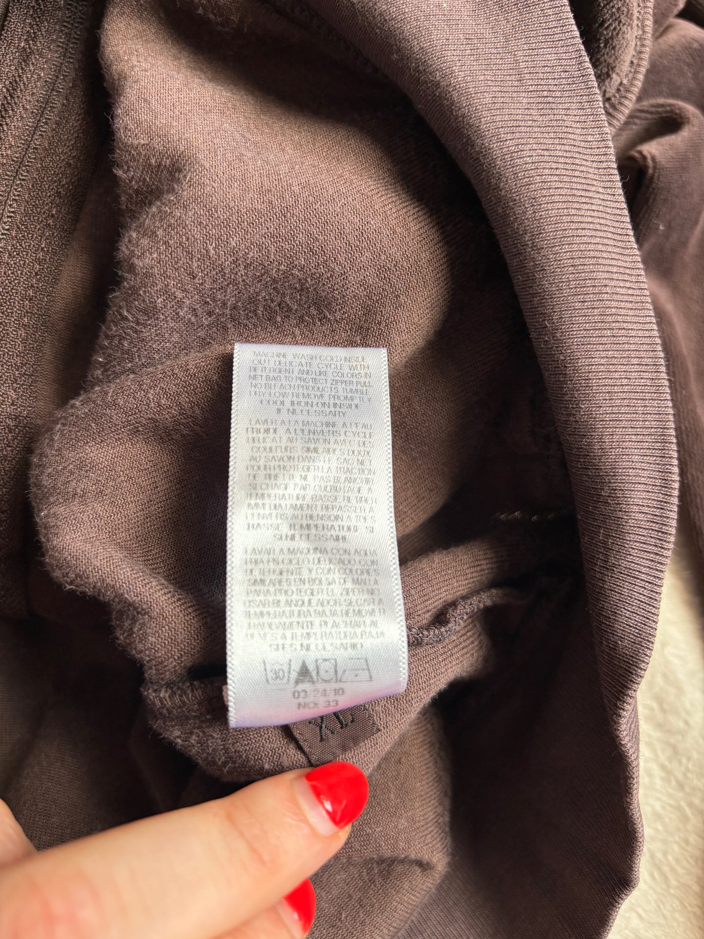 Juicy Couture Chocolate Brown Velour Hoodie