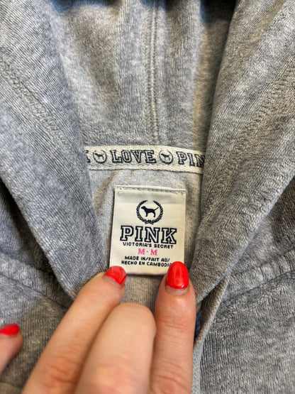 Victoria’s Secret PINK Grey Velour 2 Piece Tracksuit