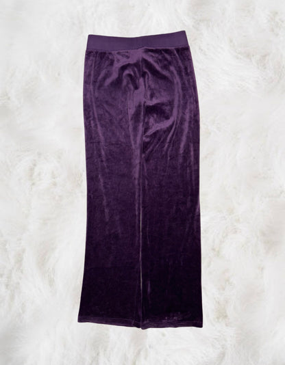 Juicy Couture Purple Velour Twin Dog Bedazzled 2 Piece Tracksuit