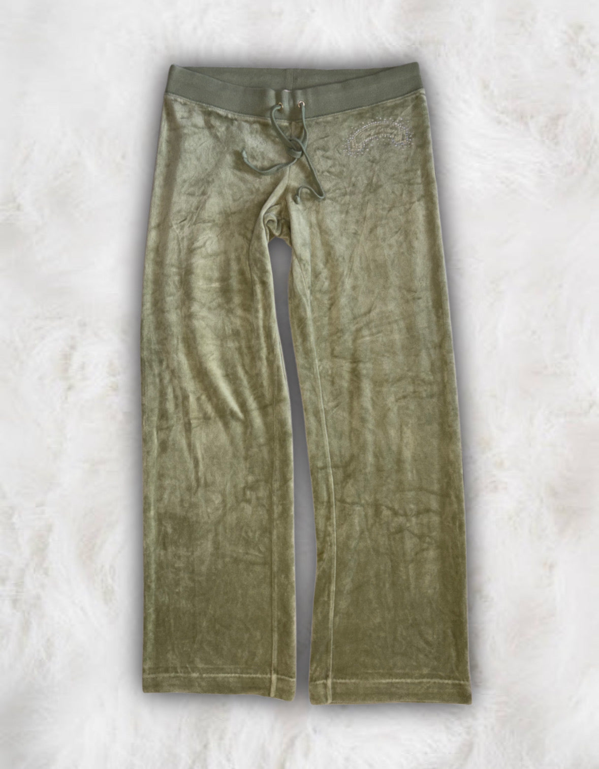 Juicy Couture Sage Green Velour 2 Piece Tracksuit