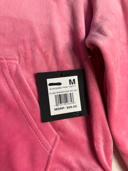 Bebe Brand New Barbie Pink Diamanté Tracksuit (Medium) - Rhinestone Missing