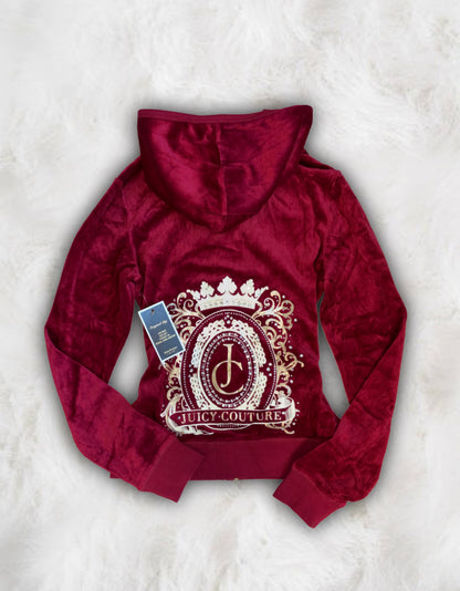 Juicy Couture Deadstock Red Velour 2 Piece Tracksuit