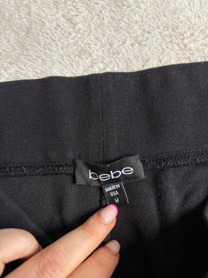 Bebe Black Velour Pants