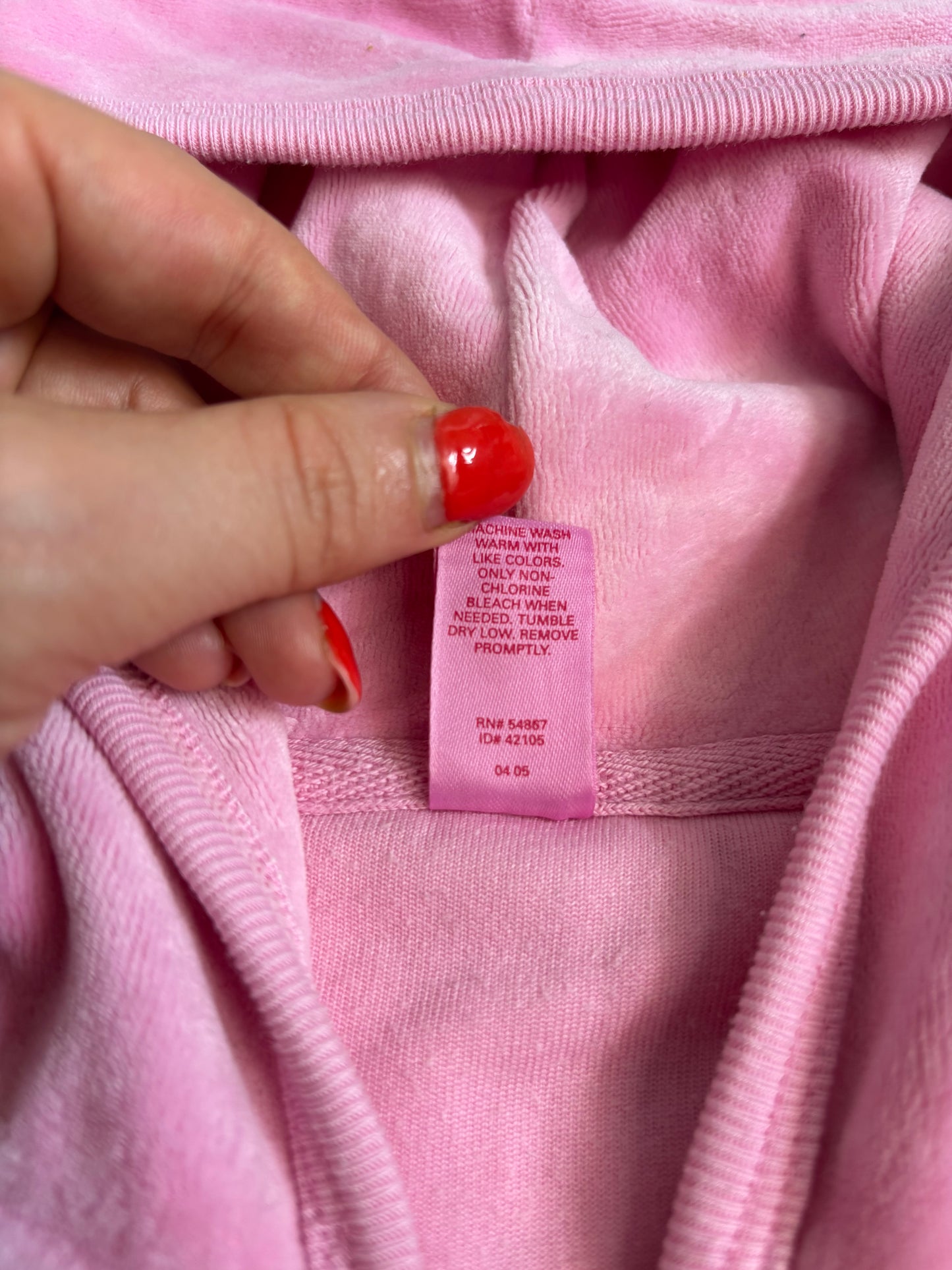 Victoria’s Secret PINK Baby Pink 2 Piece Velour Tracksuit