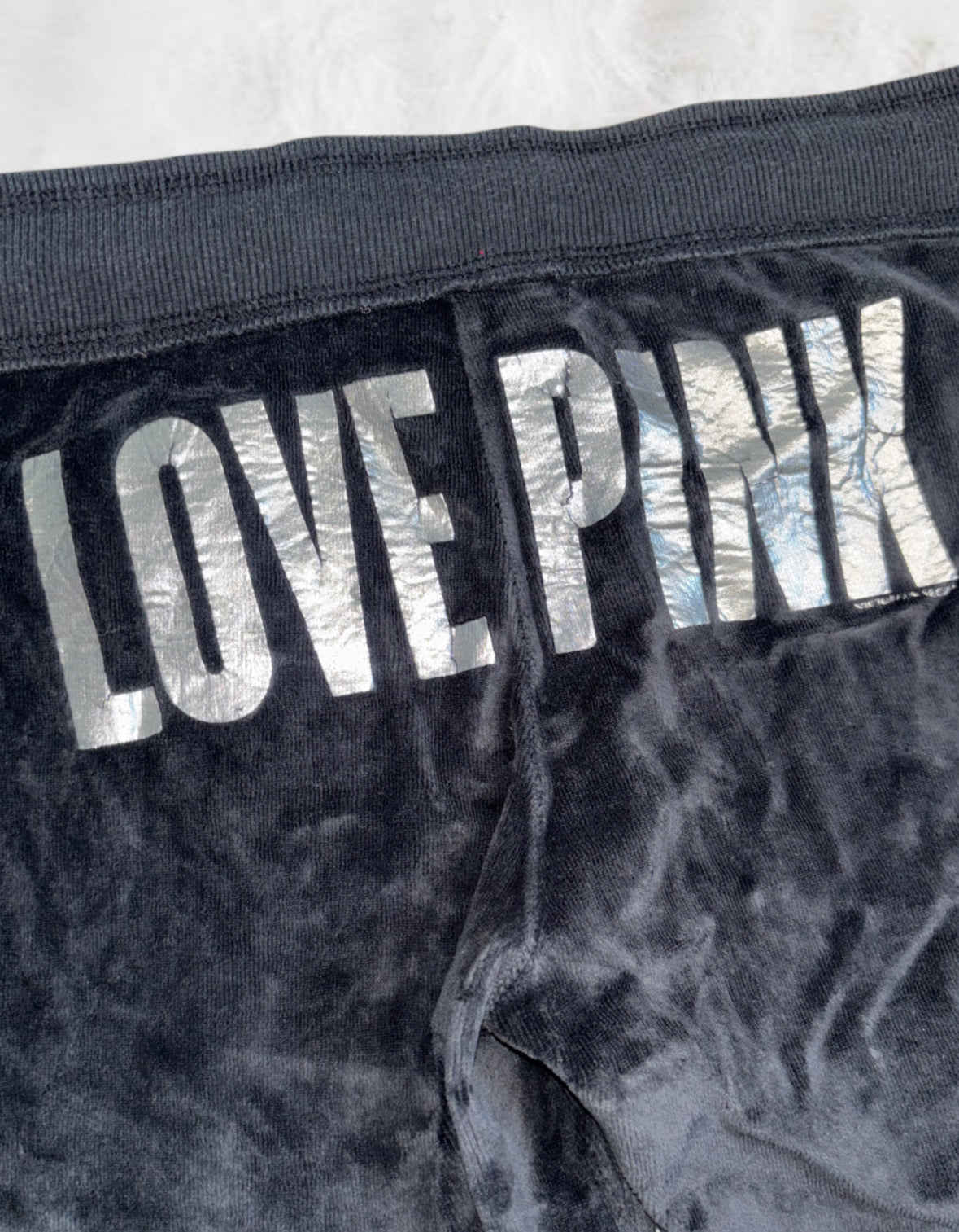 Victoria’s Secret PINK 2009 Charcoal Grey Velour 2 Piece Tracksuit