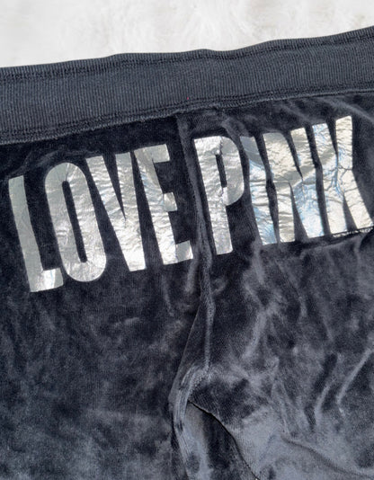 Victoria’s Secret PINK 2009 Charcoal Grey Velour 2 Piece Tracksuit