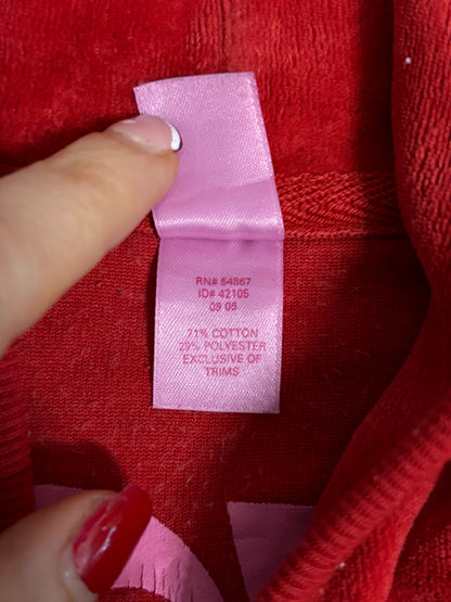 Victoria’s Secret PINK 2005 Red Velour 2 Piece Tracksuit