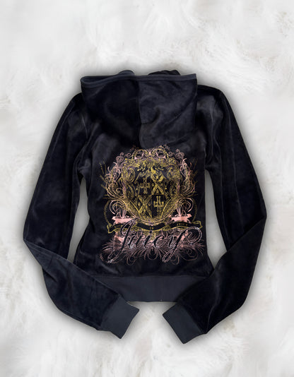 Juicy Couture Deadstock Black Velour 2 Piece Tracksuit