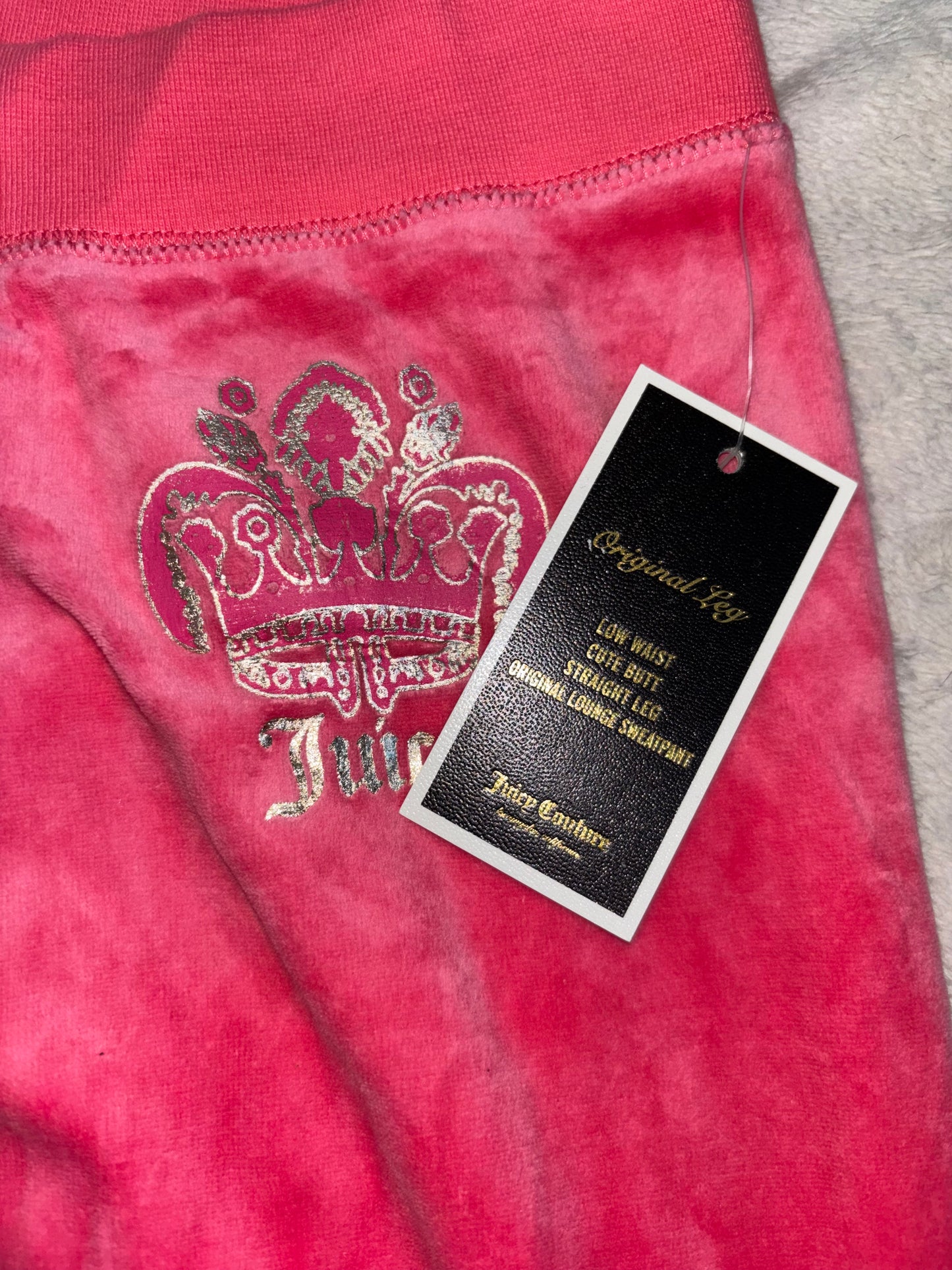 Juicy Couture Deadstock Coral Pink Velour 2 Piece Tracksuit