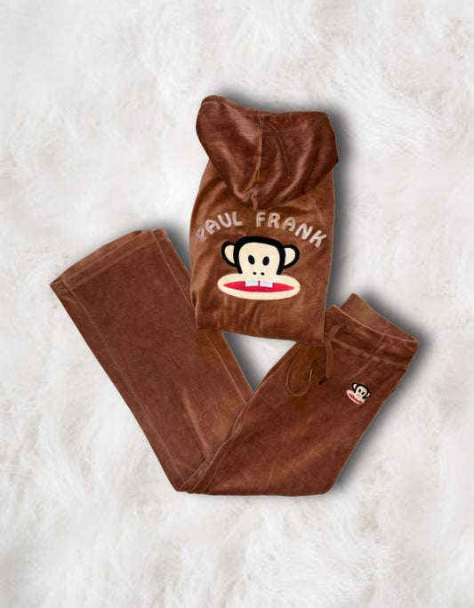 Paul Frank Brown Velour Vintage Tracksuit