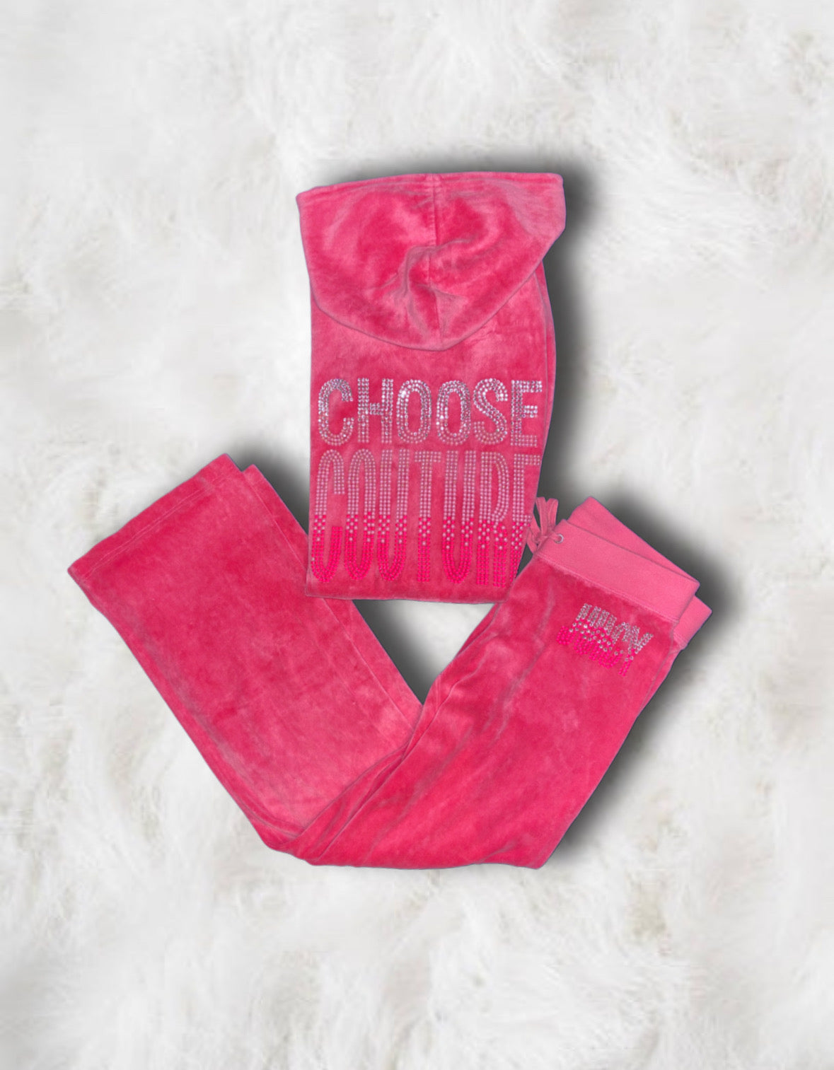 Juicy Couture Barbie Pink Velour 2 Piece Tracksuit