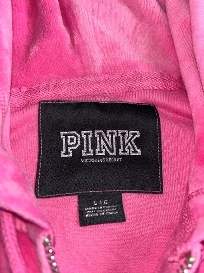 Victoria’s Secret PINK y2k Pink Velour Hoodie