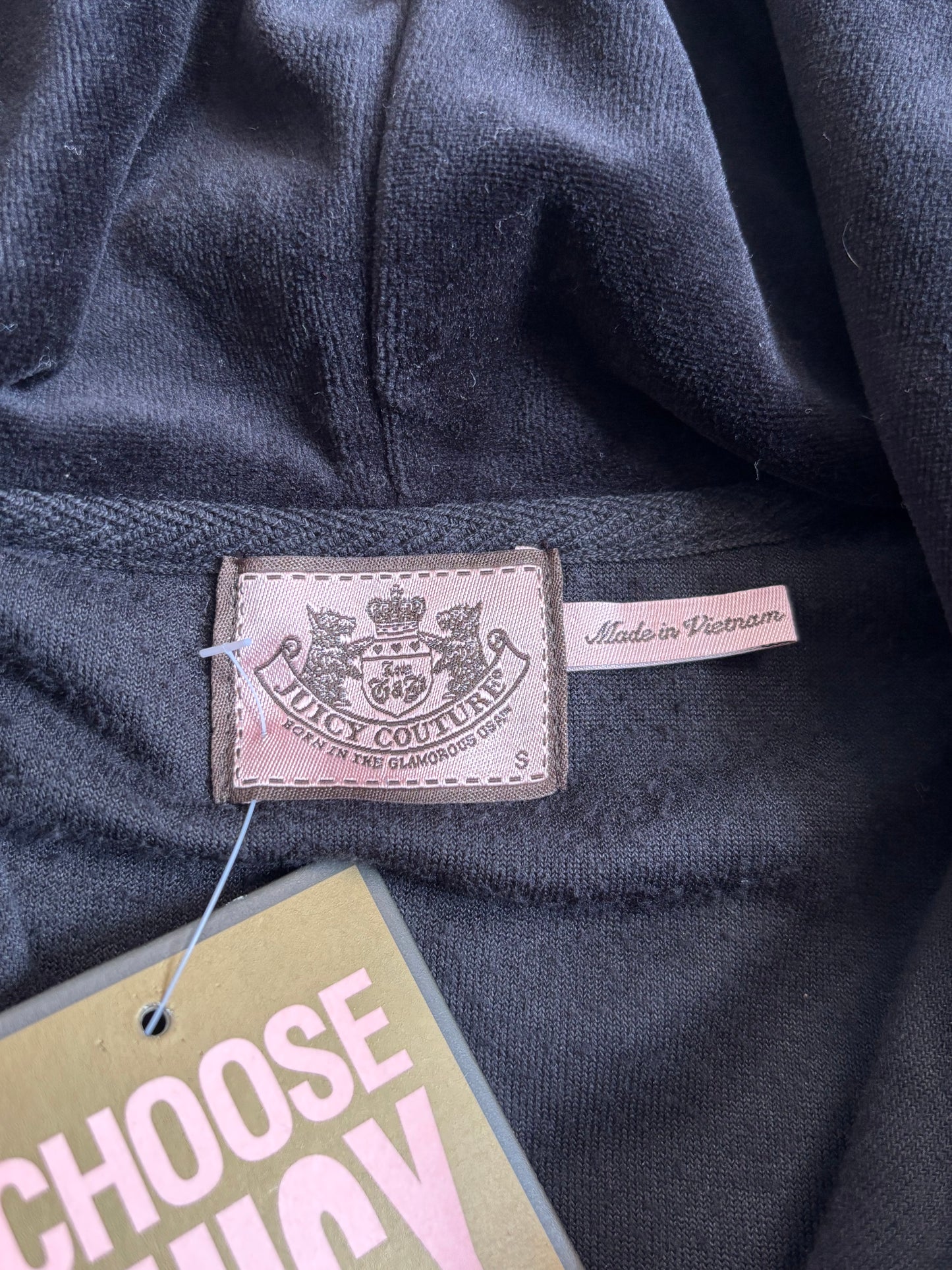 Juicy Couture Deadstock Black Velour 2 Piece Tracksuit
