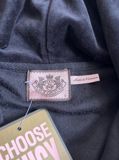 Juicy Couture Deadstock Black Velour 2 Piece Tracksuit