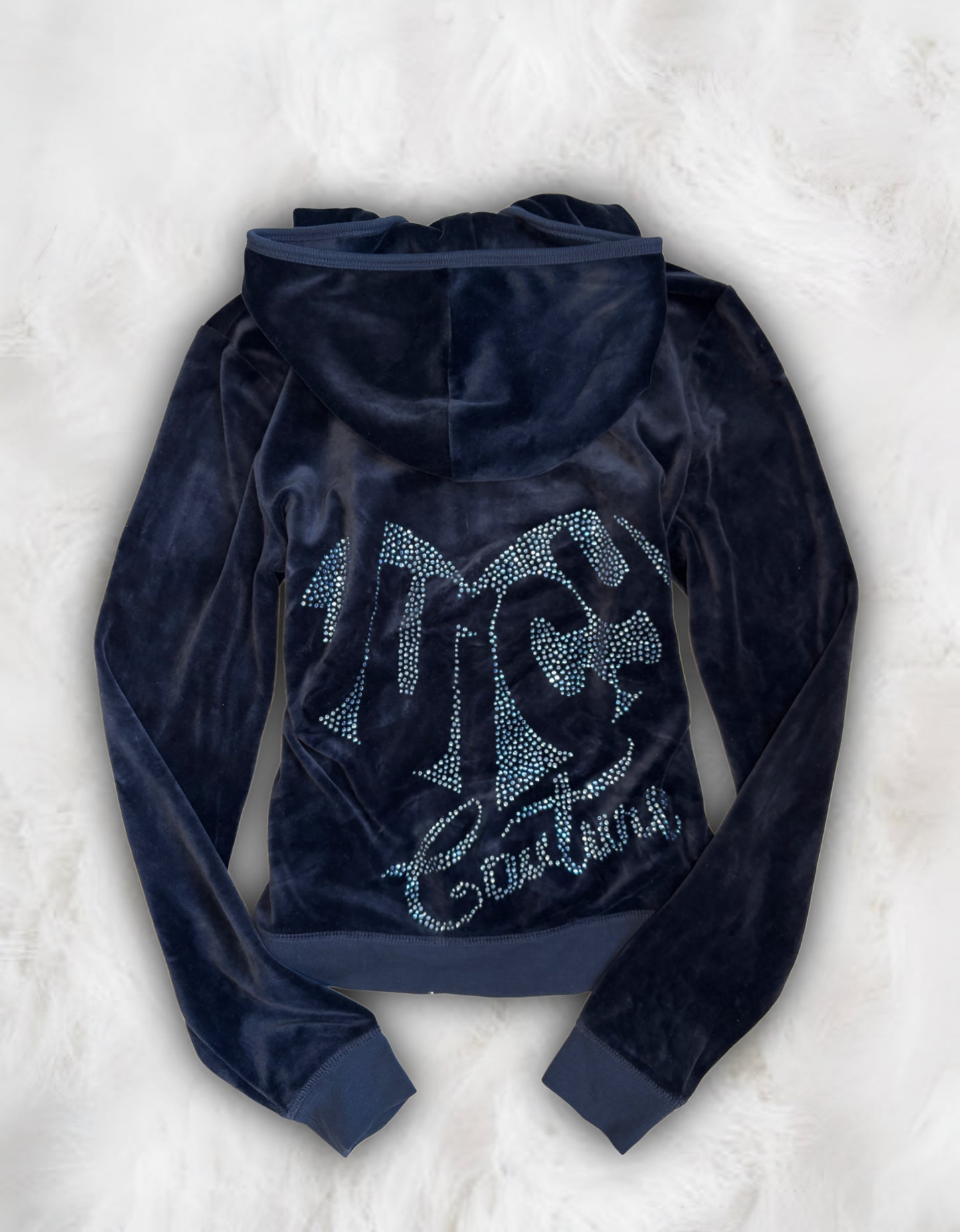 Juicy Couture Navy Velour 2 Piece Tracksuit