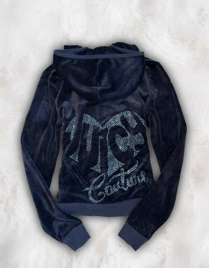 Juicy Couture Navy Velour 2 Piece Tracksuit