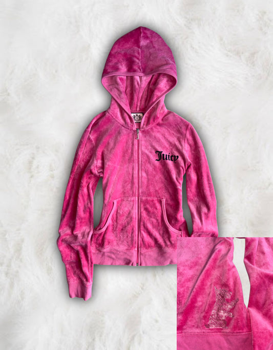 Juicy Couture Bubblegum Pink Velour Hoodie
