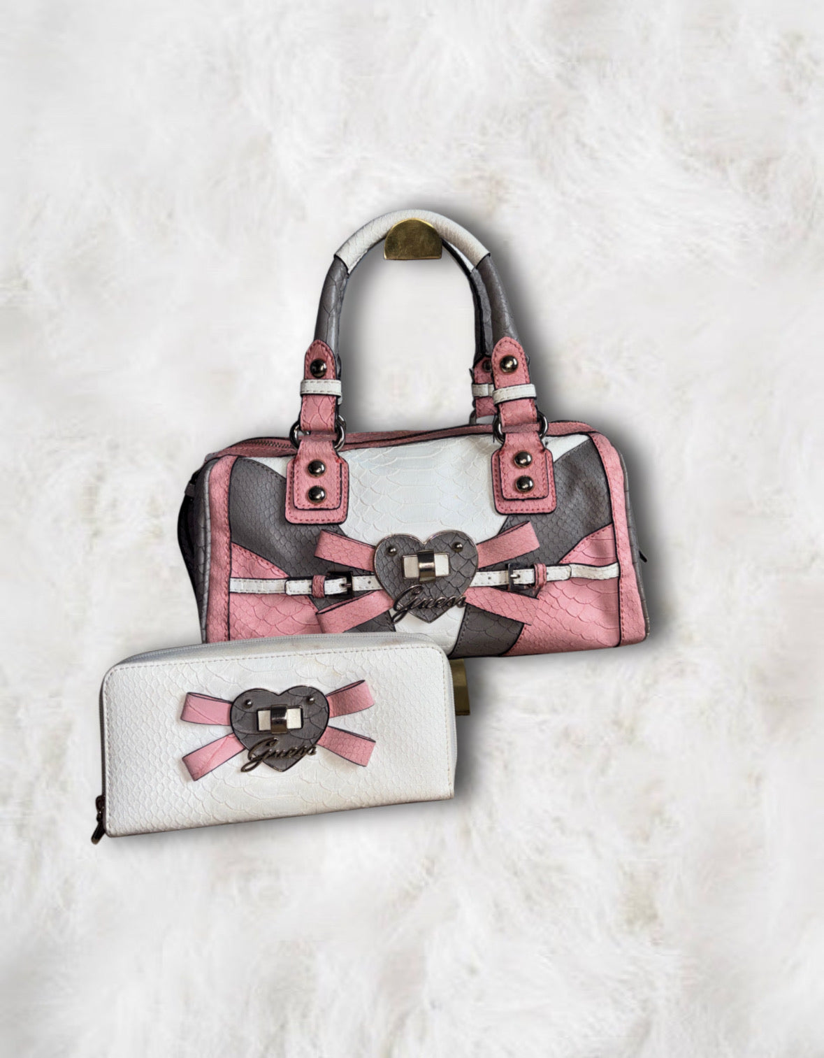 Guess Paradise Patch Barrel Bag & Wallet